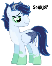 Size: 1451x1839 | Tagged: safe, artist:starling-sentry-yt, derpibooru import, soarin', pony, alternate design, base used, simple background, solo, transparent background