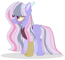 Size: 464x426 | Tagged: artist:raflesplatt, base used, derpibooru import, female, hybrid, interspecies offspring, oc, oc:pandora (rafelsplatt), offspring, parent:discord, parents:discolight, parent:twilight sparkle, safe, simple background, solo, transparent background