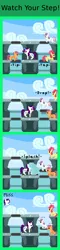 Size: 440x1820 | Tagged: apple bloom, artist:zztfox, comic, crossover, cutie mark crusaders, derpibooru import, game & watch, manhole, nintendo, pixel art, rarity, safe, scootaloo, sweetie belle, sweetiedumb