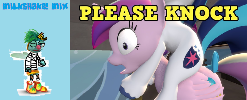 Size: 1776x720 | Tagged: questionable, derpibooru import, princess cadance, shining armor, fairy, pony, abby's flying fairy school, banana peel, comic relief, female, garbage prince, gonnigan, male, milkshake! mix, mr. gross n' gnarly, not what it looks like, one eye closed, rubbish, shiningcadance, shipping, straight, toilet paper, trash, wink