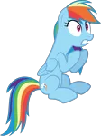 Size: 4000x5337 | Tagged: safe, artist:steyrrdash, deleted from derpibooru, derpibooru import, rainbow dash, pegasus, pony, daring done?, .svg available, absurd resolution, female, raised hoof, simple background, sitting, solo, transparent background, vector