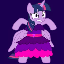 Size: 1000x1000 | Tagged: safe, artist:katya, derpibooru import, twilight sparkle, twilight sparkle (alicorn), alicorn, pony, bipedal, clothes, dress, gala dress, vector