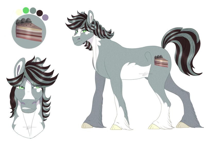 Size: 1232x843 | Tagged: safe, artist:bijutsuyoukai, derpibooru import, oc, oc:granite pie, unofficial characters only, earth pony, pony, blaze (coat marking), coat markings, crack ship offspring, cutie mark, female, mare, offspring, pale belly, parent:marble pie, parent:troubleshoes clyde, parents:marbleshoes, piebald coloring, realistic horse legs, reference sheet, simple background, socks (coat marking), solo, transparent background, unshorn fetlocks
