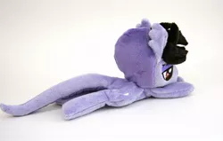 Size: 1122x712 | Tagged: safe, artist:yukamina-plushies, derpibooru import, ponified, original species, pony, snake, snake pony, beanie (plushie), cobra starship, commission, gabe saporta, irl, lidded eyes, male, photo, plushie, prone, solo, stallion