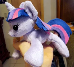 Size: 960x871 | Tagged: artist:buttercupbabyppg, beanie (plushie), derpibooru import, hand, irl, photo, plushie, safe, solo, twilight sparkle