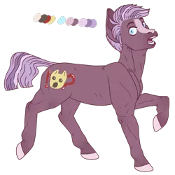 Size: 670x670 | Tagged: safe, artist:guidomista, artist:miiistaaa, artist:nijimillions, derpibooru import, oc, oc:storytime, unofficial characters only, earth pony, pony, blaze (coat marking), blue eyes, hooves, lavender, looking at you, male, multicolored hair, multicolored mane, muzzle, open mouth, palette, purple, realistic anatomy, realistic horse legs, reference sheet, shocked, short hair, short mane, simple background, solo, stallion, standing, striped hair, striped mane, surprised, transparent background, unshorn fetlocks, walking, youtuber