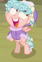 Size: 628x924 | Tagged: safe, derpibooru import, screencap, cozy glow, pegasus, pony, frenemies (episode), cozy glow is best facemaker, faic, female, filly, solo