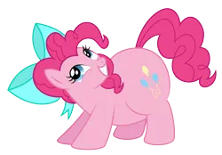 Size: 3642x2540 | Tagged: safe, artist:aleximusprime, derpibooru import, edit, vector edit, pinkie pie, pony, flurry heart's story, bow, chubbie pie, chubby, cute, diapinkes, fat, female, future, happy, older, plump, pudgy pie, showing teeth, simple background, smiling, solo, transparent background, vector