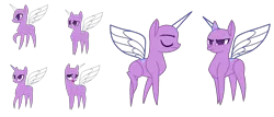 Size: 1718x738 | Tagged: safe, artist:alari1234-bases, derpibooru import, oc, unofficial characters only, alicorn, pony, amending fences, alicorn oc, bald, base, eyelashes, eyes closed, female, frown, haycartes' method, horn, image, mare, png, pointy hooves, simple background, transparent background, unamused, wings