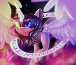 Size: 2538x2169 | Tagged: alicorn, artist:thewickedvix, derpibooru import, fusion, princess celestia, princess luna, safe, twilight sparkle, twilight sparkle (alicorn)