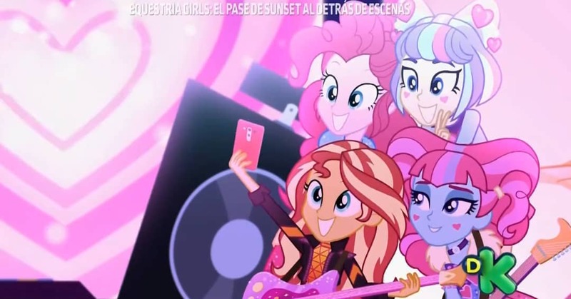 Size: 1080x565 | Tagged: safe, derpibooru import, screencap, kiwi lollipop, pinkie pie, sunset shimmer, supernova zap, equestria girls, equestria girls series, sunset's backstage pass!, spoiler:eqg series (season 2), k-lo, postcrush, su-z