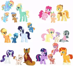 Size: 942x848 | Tagged: safe, artist:1spoonfulofsuga, derpibooru import, applejack, braeburn, capper dapperpaws, fluttershy, marble pie, pinkie pie, rainbow dash, rarity, soarin', sunburst, twilight sparkle, twilight sparkle (alicorn), zephyr breeze, oc, oc:coffee bean, oc:lotus flower, oc:quick breeze, oc:snowy wing, oc:spice, oc:star beam, oc:sugar frosting, oc:tidal wave, oc:twinkle beam, alicorn, hybrid, my little pony: the movie, braepie, capperity, female, interspecies offspring, lesbian, magical lesbian spawn, male, marbleshy, offspring, parent:applejack, parent:capper, parent:fluttershy, parent:marble pie, parent:rainbow dash, parent:rarity, parent:soarin', parent:sunburst, parent:twilight sparkle, parent:zephyr breeze, parents:braepie, parents:capperity, parents:marbleshy, parents:soarinjack, parents:twiburst, parents:zephdash, shipping, soarinjack, straight, twiburst, zephdash