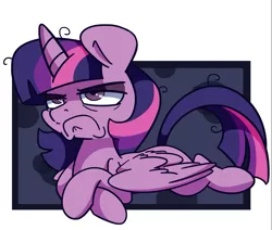 Size: 1497x1271 | Tagged: safe, artist:lou, derpibooru import, edit, twilight sparkle, twilight sparkle (alicorn), alicorn, pony, :c, >:c, angry, cute, frown, grumpy, grumpy twilight, madorable, solo