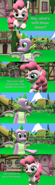 Size: 1920x6480 | Tagged: 3d, artist:papadragon69, comic, comic:spike's cyosa, cyoa, derpibooru import, dragon, fourth wall, older, older spike, pinkie pie, safe, source filmmaker, spike, teenager, teenage spike, winged spike