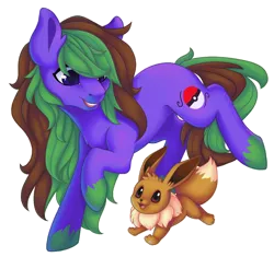 Size: 1124x1057 | Tagged: safe, artist:shady-bush, derpibooru import, oc, oc:narachi, earth pony, eevee, pony, female, mare, pokémon, simple background, solo, transparent background