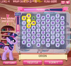 Size: 650x600 | Tagged: derpibooru import, game, safe, solo, twilight sparkle, twilight sparkle's magical mysteries
