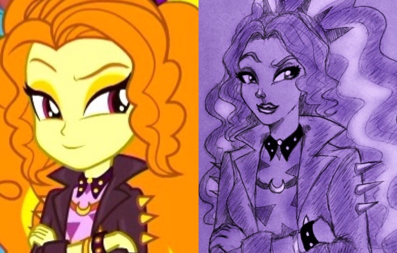 Size: 2048x1306 | Tagged: safe, derpibooru import, screencap, adagio dazzle, aria blaze, sonata dusk, equestria girls, equestria girls series, find the magic, sunset's backstage pass!, spoiler:eqg series (season 2), the dazzlings, the dazzlings have returned, traditional art