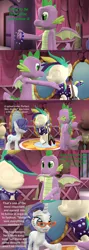 Size: 1920x5400 | Tagged: 3d, artist:papadragon69, carousel boutique, clothes, collar, comic, comic:spike's cyosa, cyoa, derpibooru import, dragon, glasses rarity, older, older spike, outfit, rarity, safe, source filmmaker, spike, spiked collar, teenager, teenage spike, winged spike