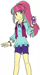 Size: 725x1356 | Tagged: safe, artist:fantasygerard2000, derpibooru import, sour sweet, equestria girls, equestria girls series, spoiler:eqg series (season 2), alternate outfits, bracelet, freckles, jewelry, ponytail, starswirl music festival