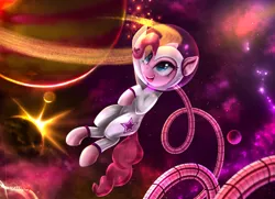 Size: 6300x4550 | Tagged: safe, artist:darksly, derpibooru import, pinkie pie, earth pony, pony, sparkle's seven, absurd resolution, astronaut, astronaut pinkie, cute, diapinkes, female, mare, ponk, solo, space, spacesuit
