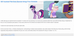Size: 1346x666 | Tagged: safe, derpibooru import, edit, edited screencap, screencap, cozy glow, rusty bucket, twilight sparkle, twilight sparkle (alicorn), alicorn, pegasus, pony, equestria daily, frenemies (episode), angry, animated, australia, clothes, cozy glow is best facemaker, faic, female, filly, friendship journal, gameleon, hat, reaction image, snow, sound, sweater, webm, winter outfit