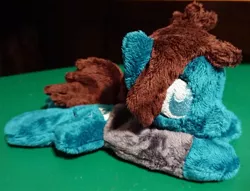 Size: 600x459 | Tagged: safe, artist:plushbyanto, derpibooru import, ponified, earth pony, pony, beanie (plushie), bring me the horizon, clothes, commission, irl, male, photo, plushie, prone, shirt, solo, stallion, tom sykes