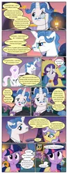 Size: 612x1556 | Tagged: safe, artist:newbiespud, derpibooru import, edit, edited screencap, screencap, applejack, carrot top, eclair créme, fancypants, fleur-de-lis, golden harvest, jangles, perfect pace, rarity, twilight sparkle, upper crust, earth pony, pony, unicorn, comic:friendship is dragons, background pony, clothes, comic, dialogue, dress, eyes closed, female, glowing horn, hat, horn, jewelry, lantern, magic, male, mare, monocle, necklace, screencap comic, stallion, suit, sun hat, telekinesis, unicorn twilight