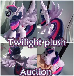 Size: 1971x2028 | Tagged: advertisement, alicorn, artist:kuroran, derpibooru import, irl, photo, plushie, rcf community, safe, solo, twilight sparkle, twilight sparkle (alicorn)