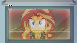 Size: 1920x1080 | Tagged: safe, derpibooru import, screencap, sunset shimmer, equestria girls, equestria girls series, holidays unwrapped, spoiler:eqg series (season 2), food, geode of empathy, magical geodes, oven, plusplus, saving pinkie's pie, solo, souffle