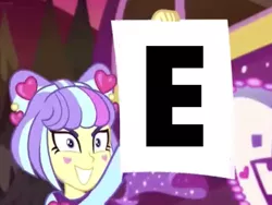 Size: 1024x768 | Tagged: safe, derpibooru import, edit, edited screencap, screencap, supernova zap, equestria girls, equestria girls series, sunset's backstage pass!, spoiler:eqg series (season 2), e, e meme, exploitable meme, meme, shitposting, su-z, supernova zap holding paper, surreal meme