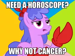 Size: 500x369 | Tagged: cancer (horoscope), crab, derpibooru import, futurama, meme, ponyscopes, safe, why not zoidberg, zodiac, zoidberg