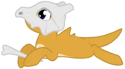 Size: 698x387 | Tagged: safe, artist:nukeleer, derpibooru import, ponified, cubone, pony, crossover, pokémon