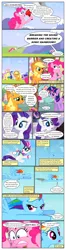 Size: 612x2314 | Tagged: safe, artist:newbiespud, derpibooru import, edit, edited screencap, screencap, misty fly, soarin', spitfire, twilight sparkle, earth pony, pegasus, pony, unicorn, comic:friendship is dragons, ..., clothes, comic, dialogue, falling, female, flying, freckles, frown, grin, hat, hoof hold, lipstick, makeup, male, mare, megaphone, messy mane, mountain, raised hoof, scared, screencap comic, smiling, stallion, unicorn twilight, uniform, wide eyes, wonderbolts, wonderbolts uniform, yelling