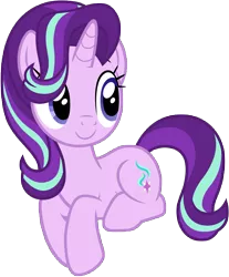 Size: 5799x7005 | Tagged: safe, artist:famousmari5, derpibooru import, starlight glimmer, pony, unicorn, it isn't the mane thing about you, absurd resolution, behaving like a cat, cute, digital art, female, glimmerbetes, hair flip, hair over one eye, mare, prone, simple background, smiling, solo, transparent background, vector