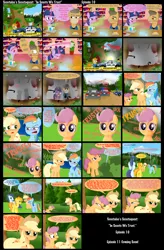 Size: 1024x1558 | Tagged: applejack, artist:ajmstudios, car, comic, crying, derpibooru import, oc, oc:sergeant brass, police, rainbow dash, safe, scootaloo, scootaquest, sick, sneezing, soarin', spitfire, twilight sparkle