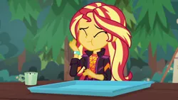 Size: 1920x1080 | Tagged: safe, derpibooru import, screencap, sunset shimmer, equestria girls, equestria girls series, wake up!, spoiler:eqg series (season 2), solo