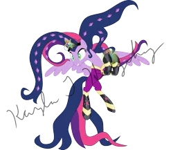 Size: 959x833 | Tagged: safe, artist:kaylathehedgehog, derpibooru import, mane-iac, twilight sparkle, twilight sparkle (alicorn), alicorn, pony, fusion