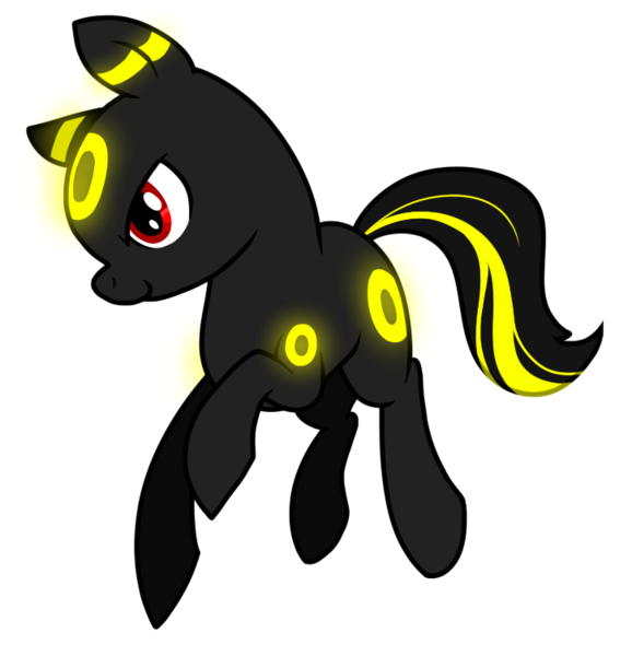 Size: 725x753 | Tagged: safe, artist:nukeleer, derpibooru import, ponified, pony, umbreon, crossover, pokémon, simple background, solo, transparent background