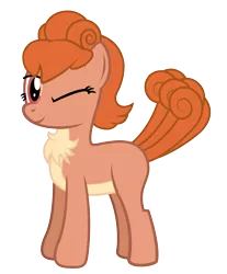 Size: 1317x1590 | Tagged: safe, artist:andrevus, derpibooru import, oc, oc:vulpenia, ponified, unofficial characters only, pony, vulpix, chest fluff, crossover, one eye closed, pokémon, simple background, solo, transparent background