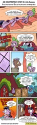 Size: 975x3280 | Tagged: safe, artist:pony-berserker, derpibooru import, spike, twilight sparkle, dragon, earth pony, pony, unicorn, comic:age (in)appropriate, coma, comic, dialogue, female, foaming at the mouth, golden oaks library, male, mare, police officer, sleeping, stallion, unicorn twilight