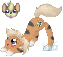 Size: 995x903 | Tagged: safe, artist:mondlichtkatze, derpibooru import, ponified, growlithe, pony, crossover, cute, pokémon, simple background, solo, transparent background