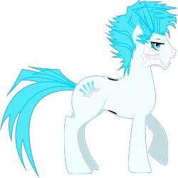 Size: 2116x2119 | Tagged: safe, artist:afunny, derpibooru import, ponified, pony, bleach (manga), crossover, grimmjow jeagerjaquez, solo