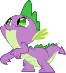 Size: 3000x3335 | Tagged: artist:almostfictional, derpibooru import, dragon, green isn't your color, inkscape, safe, simple background, spike, .svg available, transparent background, vector, vector trace