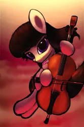 Size: 2848x4288 | Tagged: safe, artist:vultraz, derpibooru import, octavia melody, earth pony, pony, bow (instrument), cello, cello bow, looking at you, musical instrument, solo