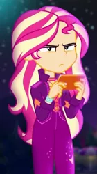 Size: 297x529 | Tagged: safe, derpibooru import, screencap, sunset shimmer, equestria girls, equestria girls series, the last drop, spoiler:choose your own ending (season 2), spoiler:eqg series (season 2), cropped, shrunken pupils, solo, sunset is not amused, the last drop: sunset shimmer