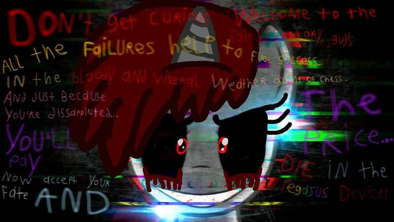 Size: 1280x720 | Tagged: grimdark, derpibooru import, pony, unicorn, 1000 hours in ms paint, blood, creepypasta, error, evil grin, female, glitch, grin, implied abby cadabby, implied blögg, implied gonnigan, implied jeffy, implied tails the fox, killed by curiosity, pegasus device, smile.pny, smile.pny and the fairy factory, smiling, solo, song reference, static, zalgo