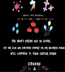 Size: 1126x1234 | Tagged: 1000 hours in ms paint, artist:mellow91, cheers, cutie mark, derpibooru import, happy birthday mlp:fim, letter, mlp fim's ninth anniversary, rainbow, safe, text