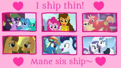 Size: 1920x1080 | Tagged: safe, artist:徐詩珮, derpibooru import, applejack, big macintosh, caramel, cheese sandwich, fancypants, fizzlepop berrytwist, fluttershy, glitter drops, pinkie pie, rainbow dash, rarity, soarin', spring rain, tempest shadow, twilight sparkle, twilight sparkle (alicorn), alicorn, earth pony, pegasus, pony, unicorn, broken horn, carajack, cheesepie, female, fluttermac, glitterlight, glittershadow, horn, lesbian, male, mane six, mare, polyamory, raripants, shipping, soarindash, sprglitemplight, springdrops, springlight, springshadow, springshadowdrops, straight, tempestlight