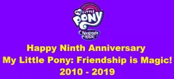 Size: 1909x864 | Tagged: safe, artist:samueljcollins1990, derpibooru import, pony, happy birthday mlp:fim, mlp fim's ninth anniversary, my little pony, ninth anniversary