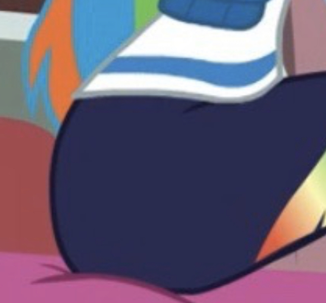 Size: 828x768 | Tagged: safe, derpibooru import, screencap, rainbow dash, equestria girls, equestria girls series, holidays unwrapped, spoiler:eqg series (season 2), butt, cropped, solo, upscaled